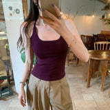 Unique And Beautiful Self-Looking U-Necked Word Vest T-Shirt Women Wear 2026 New Thai Beauty Small Sling