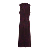 2025 Autumn New Dress Women's Breast Positioning Printing Slimming Leisure 9601541