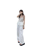 French Sweet Lace Splicing Repair Sleeveless Sleeveless Sleeve Sling Vest Women's Summer 2025 New Unique Beautiful Little Top