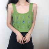 Shangya Hottie Sling Vest Women In The Summer With A Design Sense Of The Bottom Of The Knitting Short Coat Outside Tideins