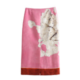 2025 New Women's Fashion Linen-Blend Print Dress 2394119