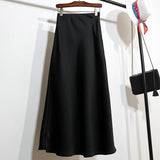High Waist Thin Long-Skinny Vinegar Silk Slip Skirt 2025 New Bag Of Fish Tail A-Word Dress