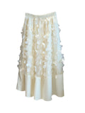 Three-Dimensional Flower Mesh Splicing Half Skirt Women's Autumn 2025 High-Waist Design Sense A Word Loose Thin Large Umbrella Skirt