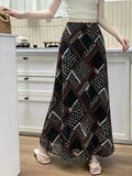 Vintage Chiffon Fishtail Half Dress 2026 Summer New High-Rise Slimy Temperament Ass Long Skirt