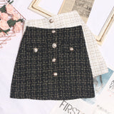 Small Fragrant A-Dress Dress Girl 2025 Autumn And Winter Silver Silk High-Waisted Lattice In Super Fire Bag Hip Skirt 8891