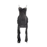 Land Breeze To Wear To Make Old Hole Dress With Leaves Floating Desert Travel Sling Skirt 9536