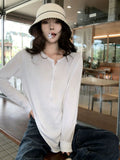 Korean Loose Sunscreen T-Shirt Long-Sleeved T-Shirt Women Wear Thin Loose Air Conditioning Shirts In The Spring And Summer Of 2026