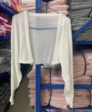 Empty Shawl Summer With Skirt Short Coat Sling Strap Hoodie Women's Ice Knitning Sunscreen Cardigan Thin