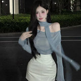 Pure Net Yarn Version Of The Simple Long-Sleeved Bottom Shirt Women's Autumn 2026 New Ribbon Slim Age T-Shirt Top