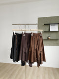 Korean Version Of The Cool Wind High Waist Irregular Half-Dress Woman 2025 Autumn New Fashion Design Feeling A Font Skirt
