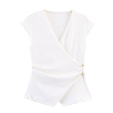 Spring 2025 New Design Sleeveless Tops Wide Leg Pants Show Temperament Set 3644178
