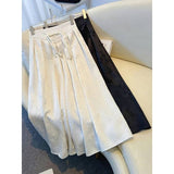 Large-Size New Chinese Style Black Half-Dress Women's Spring And Summer New Fat Mm High Waist In The Long-Faced 100-Folded Horse Face Skirt