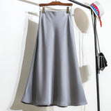 High Waist Thin Long-Skinny Vinegar Silk Slip Skirt 2025 New Bag Of Fish Tail A-Word Dress
