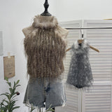Real Shoot Babes Sexy Plush Hanging Neck High Tie Sling Vest Short Repair Body Suit 6296