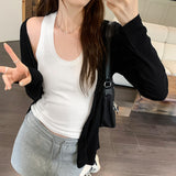 European Goods Temperament Thin Sun Protection Cardigan Women Spring And Autumn 2025 New Fashion Design Small Long-Sleeved Jacket