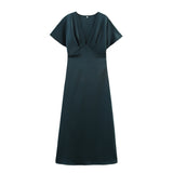 2025 Spring And Summer New Women's Fashion Temperament Casual Silk-Sense Silk-Sense Dress 2330399
