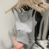 Slinged Waistcoat Girl Slime Skinning Skin Summer New Hottie Wearing Beautiful Back Sleeveless Top