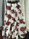 French Heavy Industry Three-Dimensional Rose A Word Skirt Female High Waist Thin Long Elegant Temperament Skirt