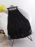 Planting Plum Yarn Half-Dress Women's Autumn And Winter 2025 New Medium And Long-Term Thin Hanging Yarn Skirt Fairy 100-Fold Skirt