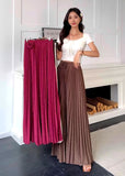 Waist Flower Nails Beaded 100-Fold Skirt Female Slim Skirt Hanging High-Waisted Long Dress 2026 Spring New