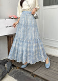 Trickflower Embroidery Half Dress Woman Summer 2026 New High-Rise Thin-Skinny Feeling A-Word Large Swing Umbrella Skirt Skirt