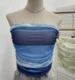 Real Shooting Running Volume With Chest Pad Holiday Brat Folding Outer Vest Wrapping Sleeveless Top 1119