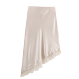 2025 New Women's Fashion Style Elegant Silk And Silk-Sense Half-Body Skirt 4772518