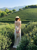 Lace Dew With Dress Woman Gentle Holiday Dress Temperament Sexy Seaside Holiday Dress