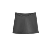 Thai-Style Vintage Babes Luy V-Shaped Design Kitted Short Skirt Woman With Seat Pants Tidive Short Skirt Summer