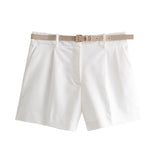2025 Summer New Women's Assembly Belt Decoration Casual Fashion Shorts 8372104