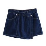 New Short Denim Shirt In The Summer Of 2025 6164070 Double Stamped Denim Skirt 6164068 Sets Of Women