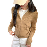 Beautiful Beautiful Knitted Hooded Sweater Jacket Women's Autumn And Winter 2025 New Cardigan Top