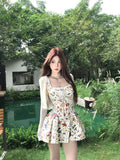 Sea Island Holiday Wearing Sanya Travel Summer Birthday Dress Printed Dress Design Sweet Dress Woman