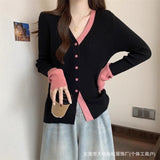 2025 Spring And Autumn New Fashion Slimming Single Row Buckle Knitted Sweater Cardigan Sweater Sweater Thick
