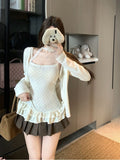 Pure Style Temperament Fashion Suit Autumn 2026 New Cardigan Sling Vest Two Sets Of Tide