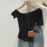 Purple Special Sleeves Short-Sleeved T-Shirt For Women's Summer 2026 Unique And Beautiful Short-Sleeved Blouse