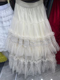 The Lace Net Dress In The Long Commuting Skirt High Waist Thin And Fluffy Skirt A Skirt