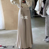 The Long Dress Dress Of The Bowed Dress Woman 2025 Early Spring New High-Waisted Pendant Big Swing Dress Spring And Autumn Color Skirt
