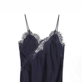 Autumn 2025 New Female Fashion Sexy Hot Lace Asymmetric Dress 5919200