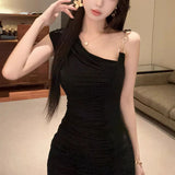 Shangyuan Slender Shoulder Dress Women Summer Pure Sexy Bag Hip Dress High Sense Unique Beautiful Breasts