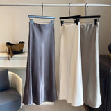 Autumn And Winter Thickened State Slid Fishtail Dress Mid-Length 2025 New High-Waist A-Word Half-Body Skirt