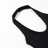 2025 Summer New Women's Fashion Sexy Hot Girl Hanging Neck Short T-Shirt 4424308