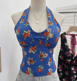 Real-Pat On-Tlap Sling Sling Sleeve Sleeveless Coat With Chest Pad Crumb Lace Hanging Back Sleeveless Top 9263