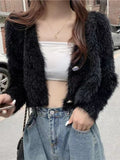 Light Familiar Style Short Fashion Single-Dcupuncture Knitted Cardigan Women 2025 Autumn And Winter New Fashion Trend Sweater Women's Clothing