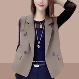 Design-Sense Suit Woman 2025 Spring Korean Version Of The New Small Oceanic Vests