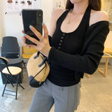 Unique And Beautiful Beautiful Back Sleeveless Small Vest Women's Summer 2025 New Hot Girls Wearing Hanging Neck Slings