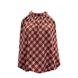 Hanging Neck Lattice Sling Vest Women 2026 Summer New Lattice Loose Sleeveless Shirt Top 9350