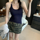 Beautiful And Beautiful Sleeveless Sleeveless Sling Female 2025 Spring And Summer New With Her Own Chest Cushions To Put On The Bottom Of The Coat