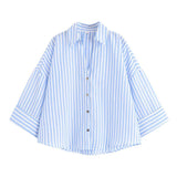 Spring 2025 New Long Fashion Loose Casual Design Small Shirt Top 2340939