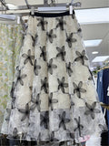 Gentle Wind Sweet Embroidered Flower Dress Girl Spring And Summer New Korean Version Of High-Waisted Sequin Mesh In The Long Skirt